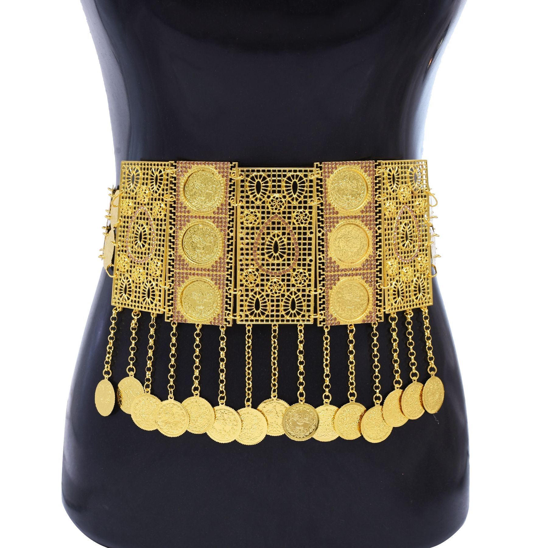 Body Jewelry Dubai - Nouvelle ceinture plaquée or 24 carats