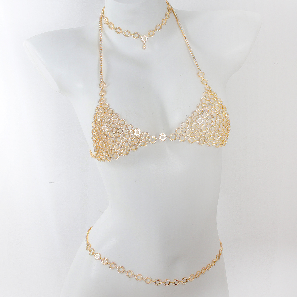 Body Jewelry Retainers - Soutien-gorge en biscuits de style luxe,