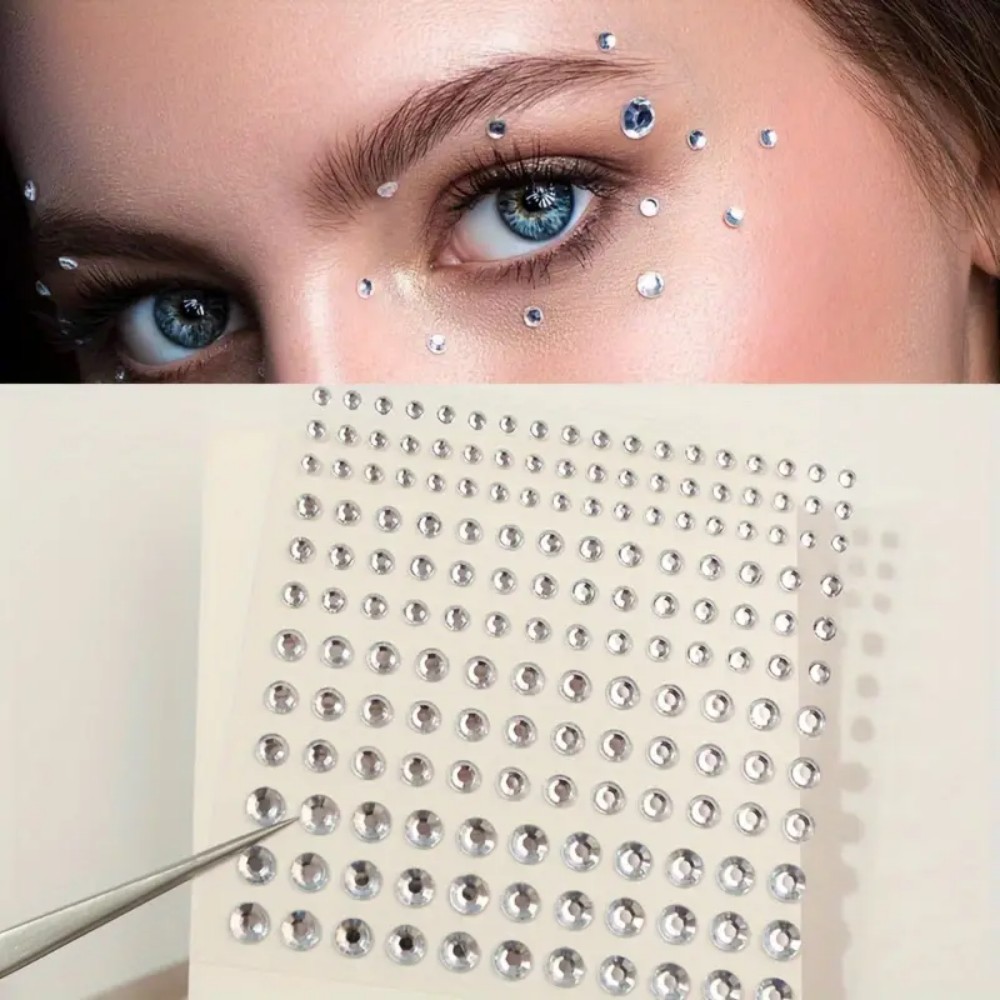 Body Jewelry Piercing - 165 pièces autocollants strass auto-adhésifs, pierres