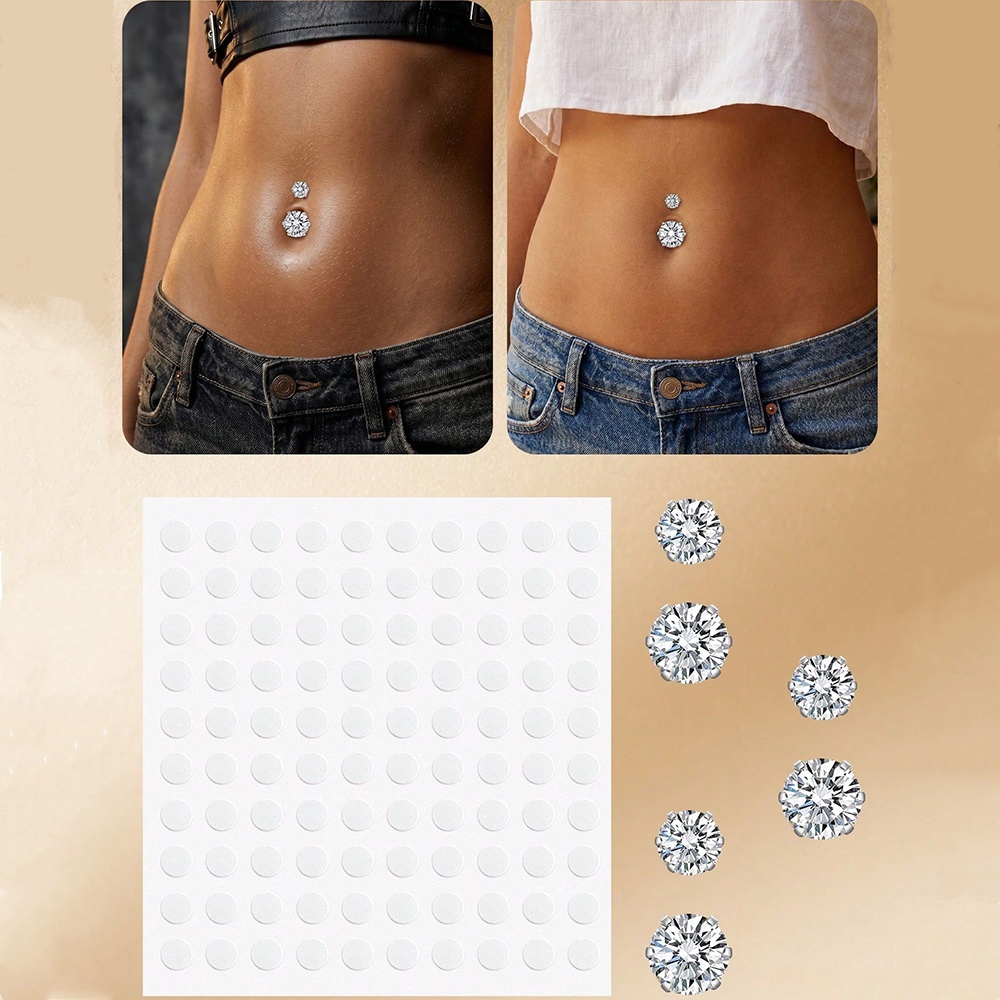 Body Jewelry Piercing - Faux piercing de nombril en zircon