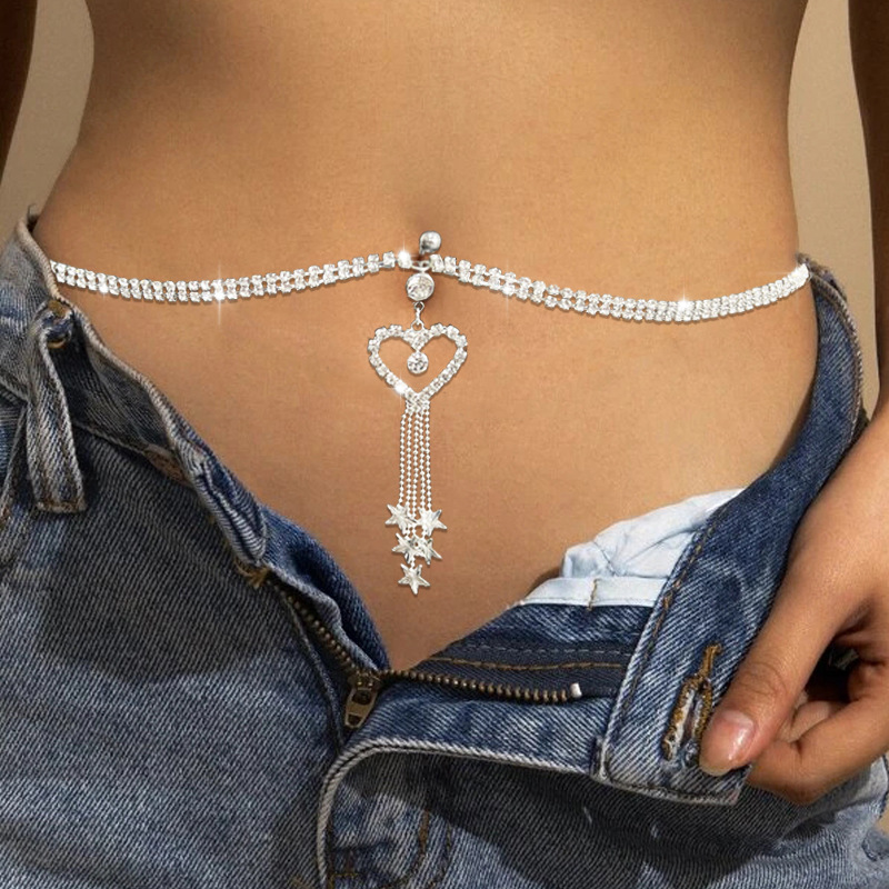 Body Jewelry Piercing - GLAMing Boho coeur balancent strass Piercing