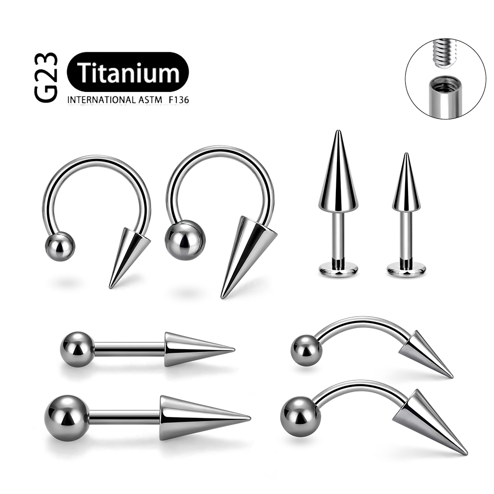 Body Jewelry Implant Grade Titanium - 1 pièces Grade d'implant F136 titane