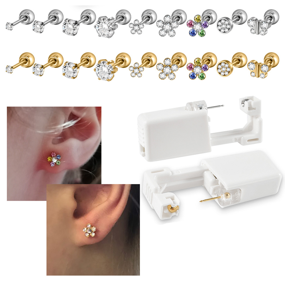Body Jewelry Factory - Kit de pistolet de perçage d'oreilles