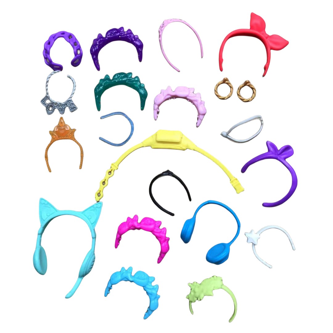 Body Jewelry Necklace - Bandeau de poupée multi-formes, boucles d'oreilles,