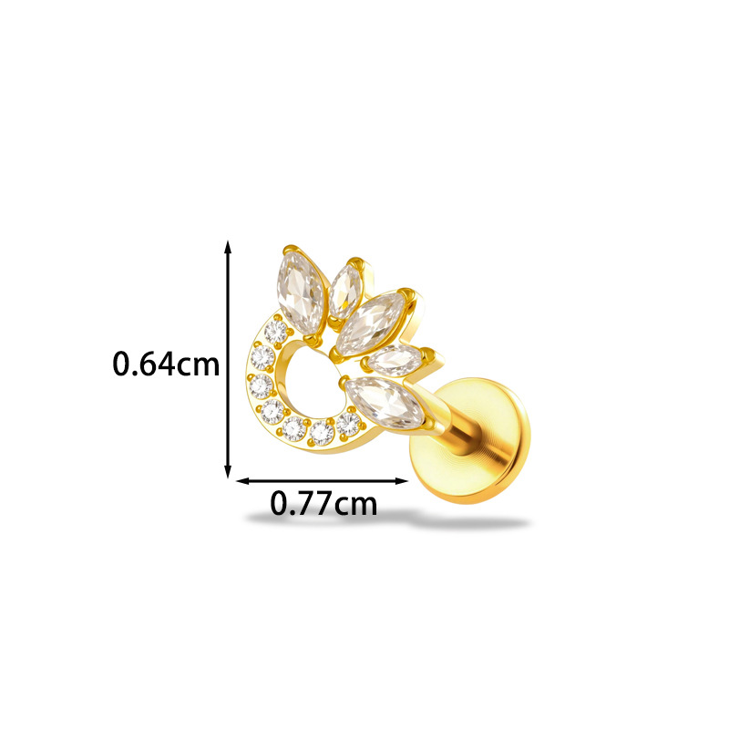 1 pièce Piercing Labret en Tit - Body Jewelry Implant Grade Titanium avis et prix