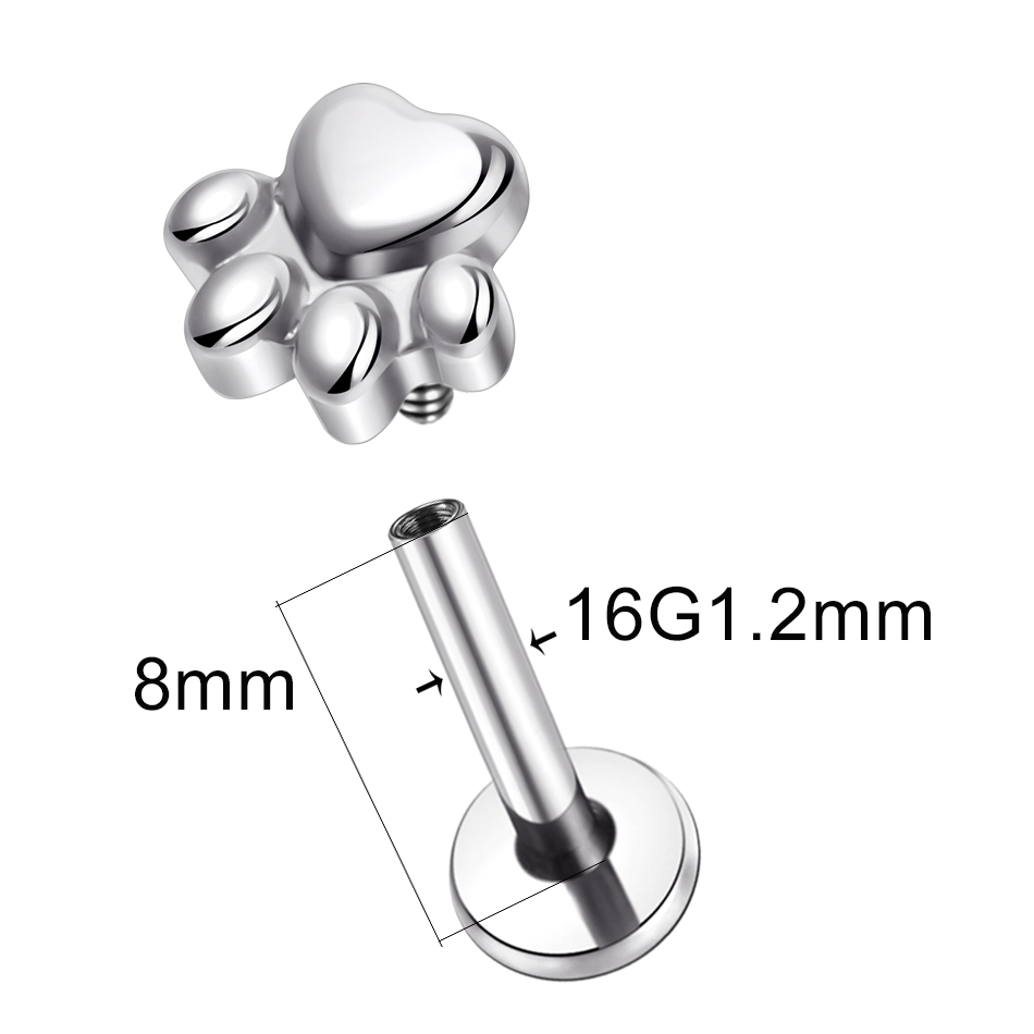 Boucles d'oreilles à tige en t - Body Jewelry Implant Grade Titanium avis et prix