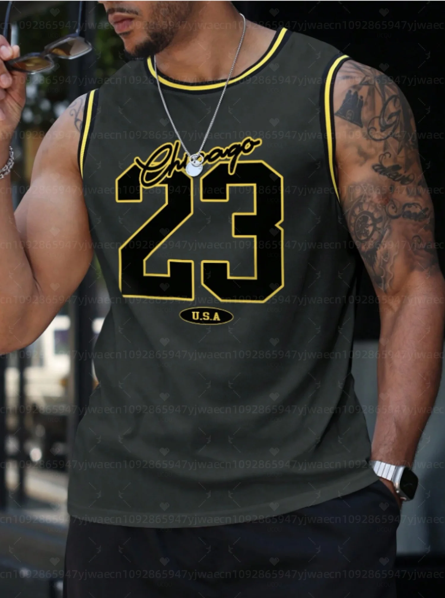 Débardeur de basket-ball graph - Body Jewelry Chicago avis et prix