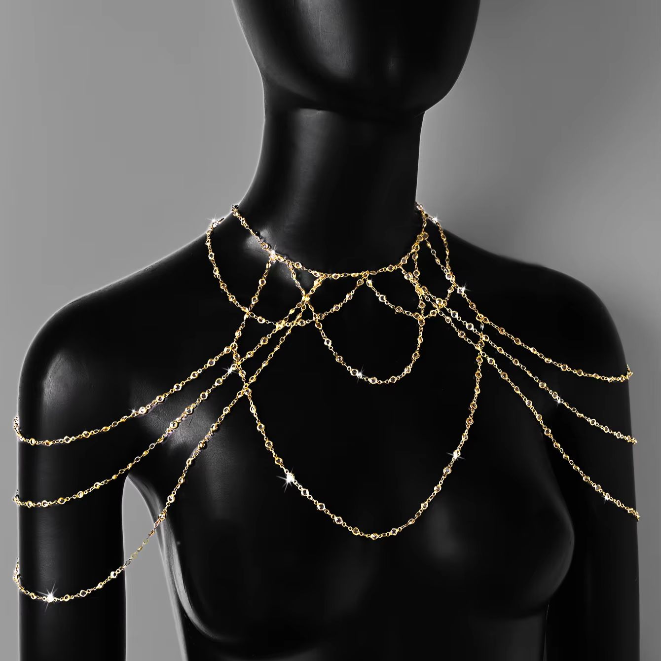 Chaîne de corps multicouche pl - Body Jewelry Bra avis et prix