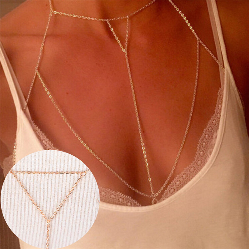 Soutien-gorge à maillons dorés - Body Jewelry Bra avis et prix