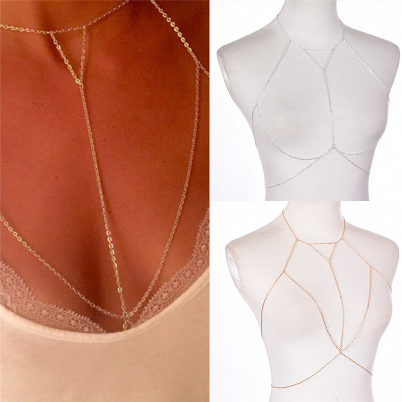 Soutien-gorge à maillons dorés - Body Jewelry Bra avis et prix