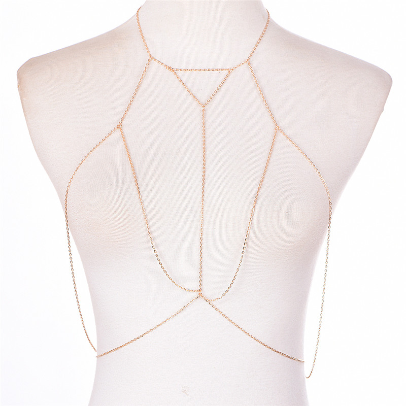 Soutien-gorge à maillons dorés - Body Jewelry Bra avis et prix
