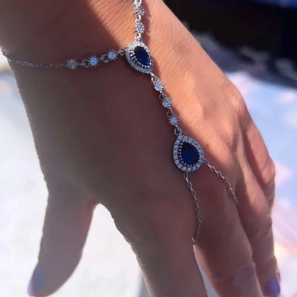 Stonefans – bijoux à main bleu - Body Jewelry Dubai avis et prix