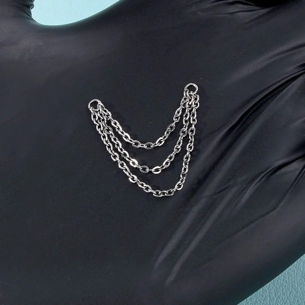 Chaîne de nez en titane tendan - Body Jewelry Piercing avis et prix