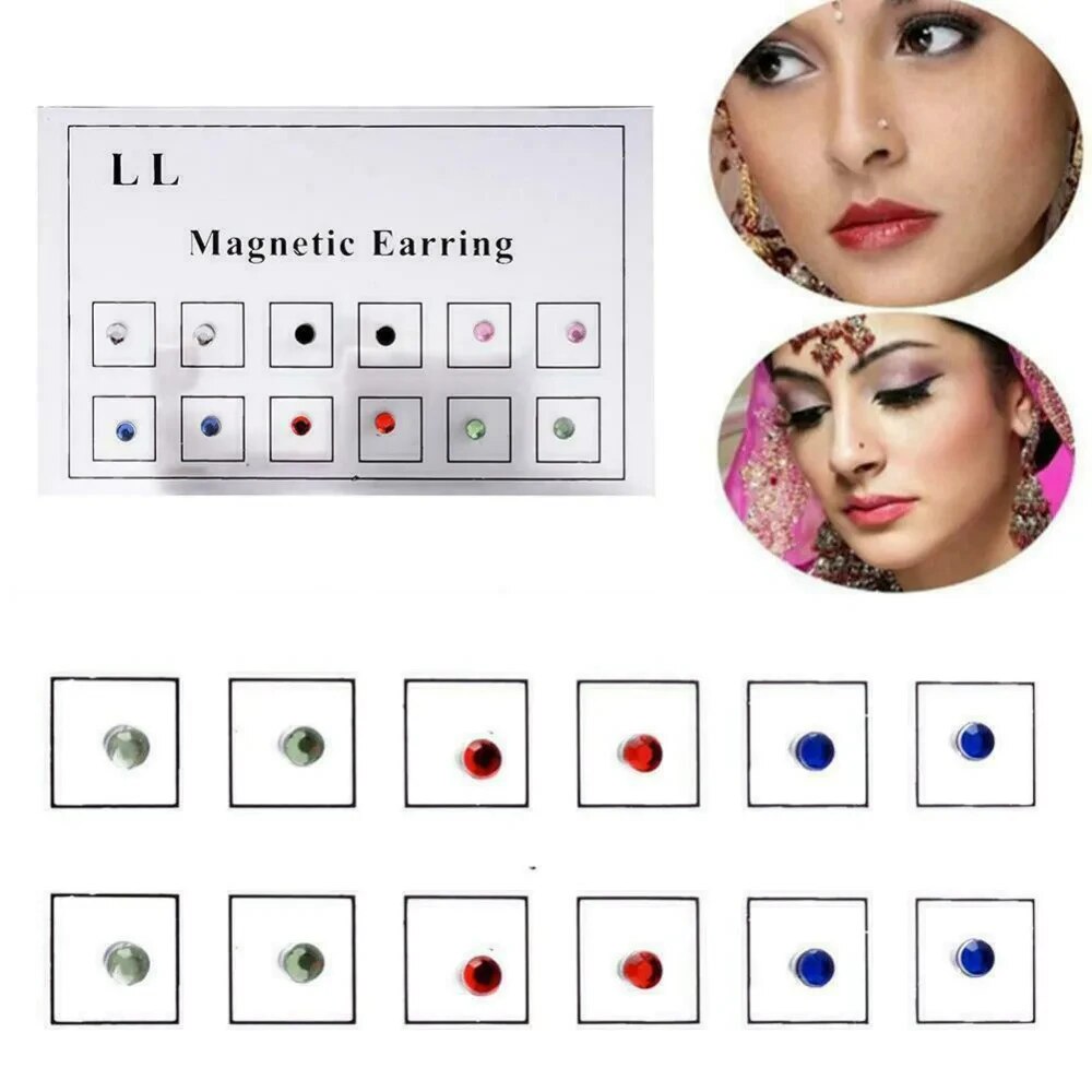 12 pièces/carte faux tricheur  - Body Jewelry Cartilage Earrings avis et prix