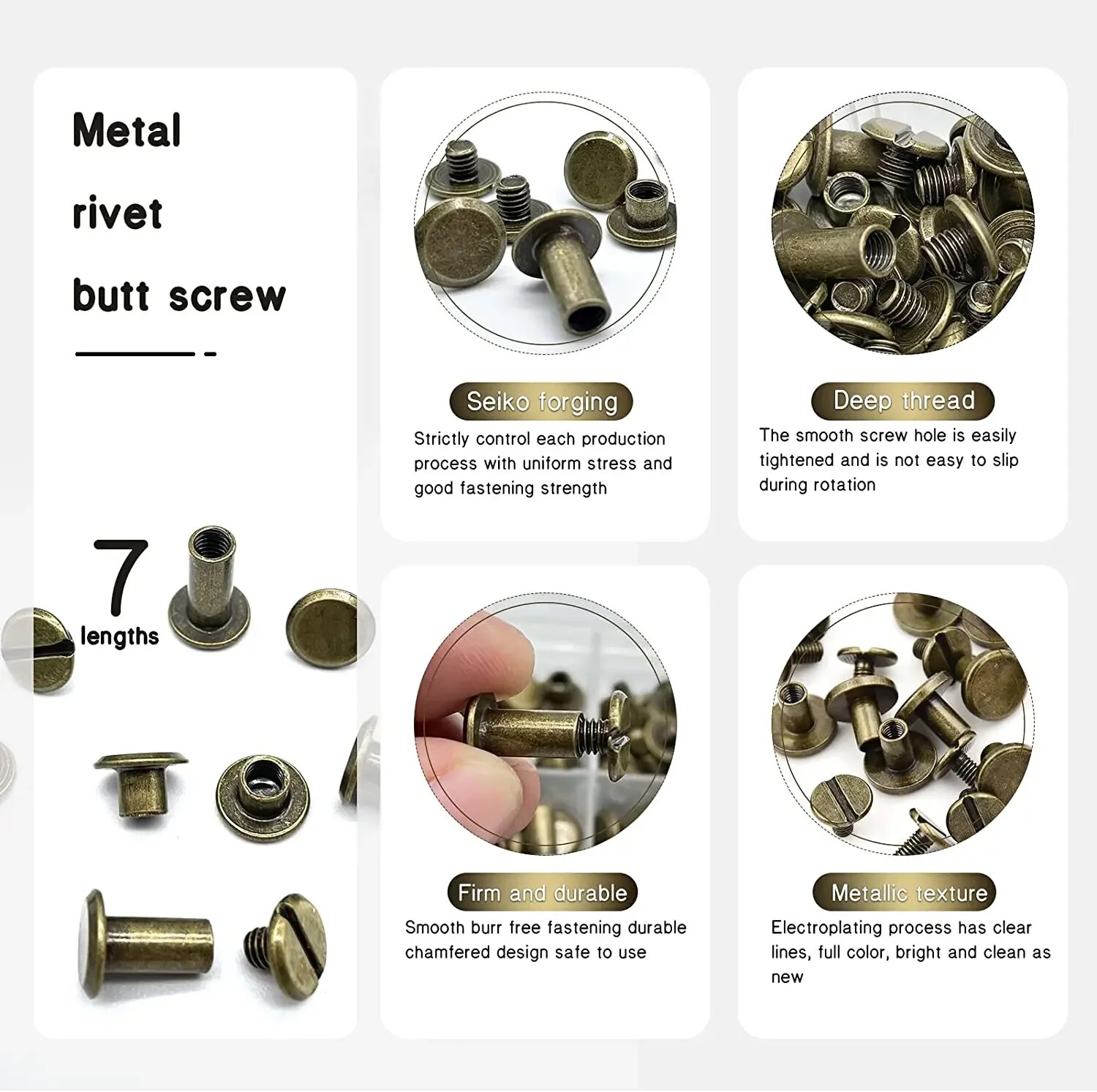 Kit de 90 jeux de vis Chicago, - Body Jewelry Chicago avis et prix