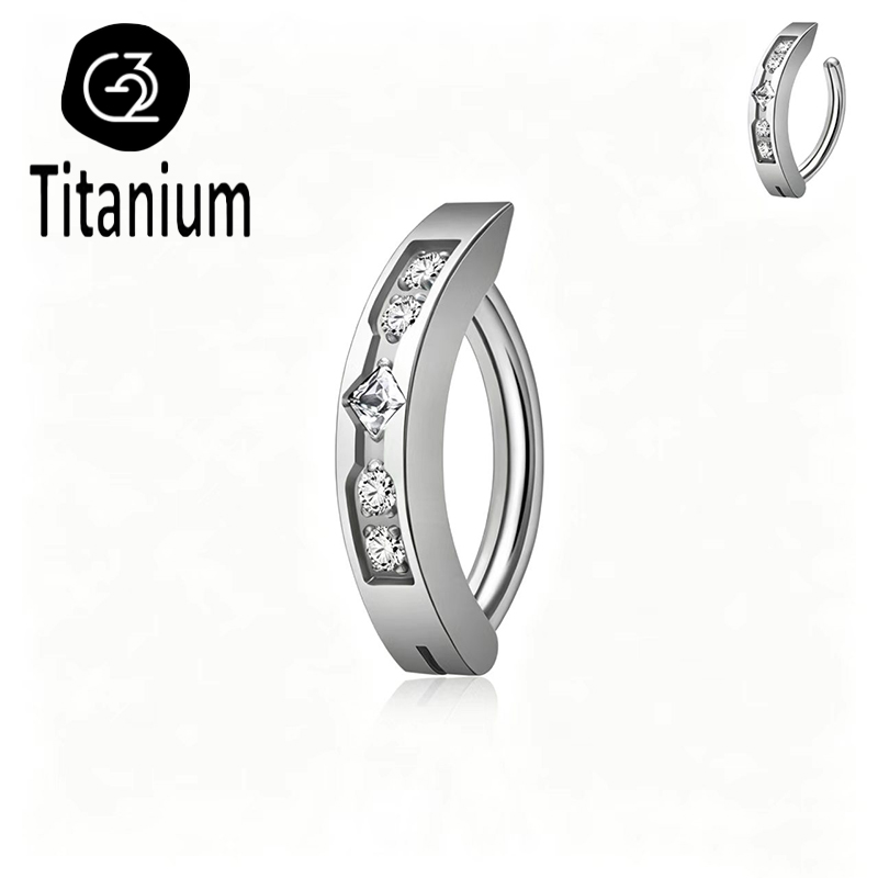 Anneau de nombril en titane AS - Body Jewelry Implant Grade Titanium avis et prix