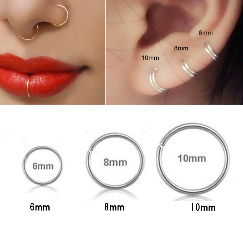 Anneau de nez en argent 925 po - Body Jewelry Cartilage Earrings avis et prix