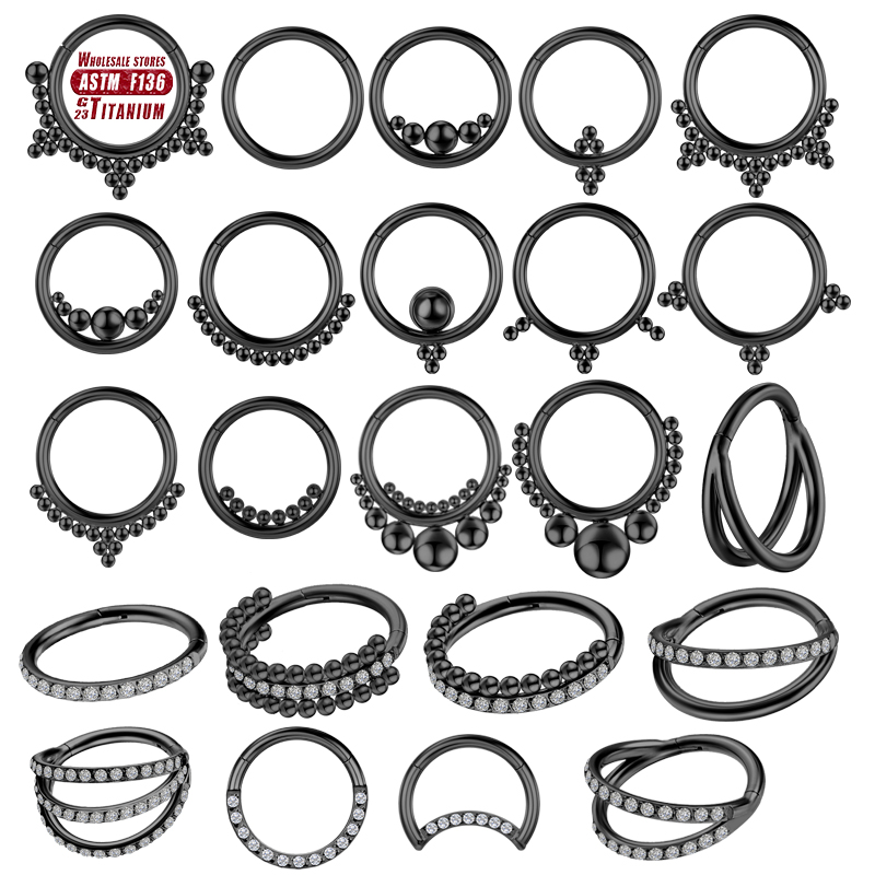F136 titane Piercing noir nez  - Body Jewelry Implant Grade Titanium avis et prix