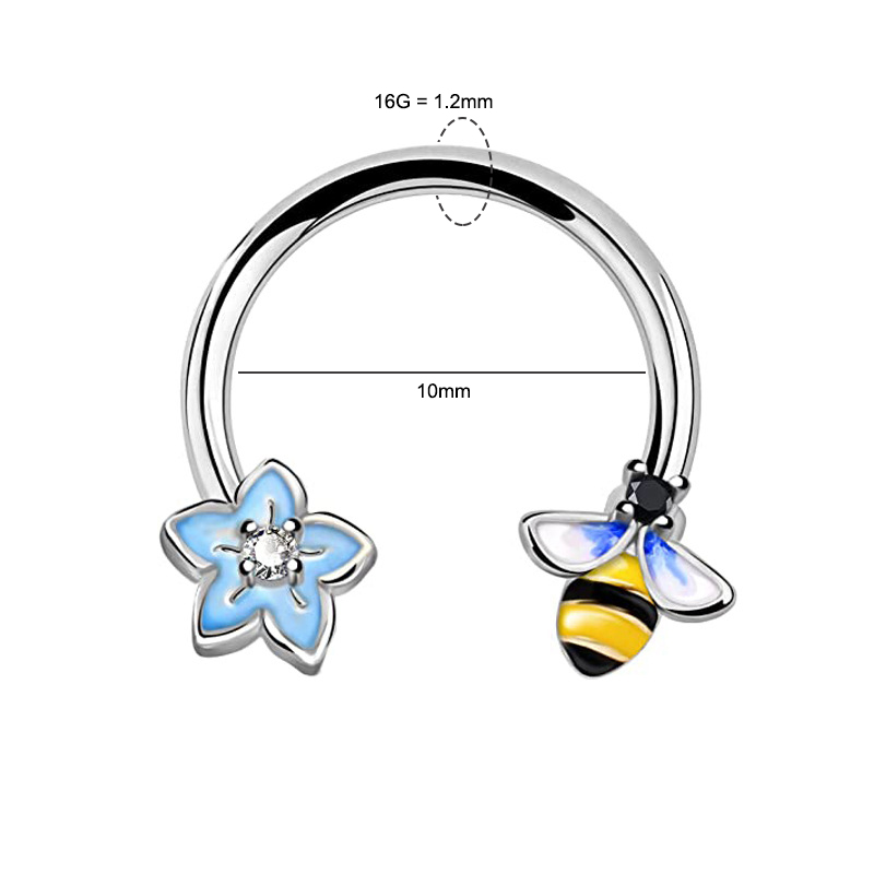 Anneau de septum 16G, bijoux d - Body Jewelry Cartilage Earrings avis et prix