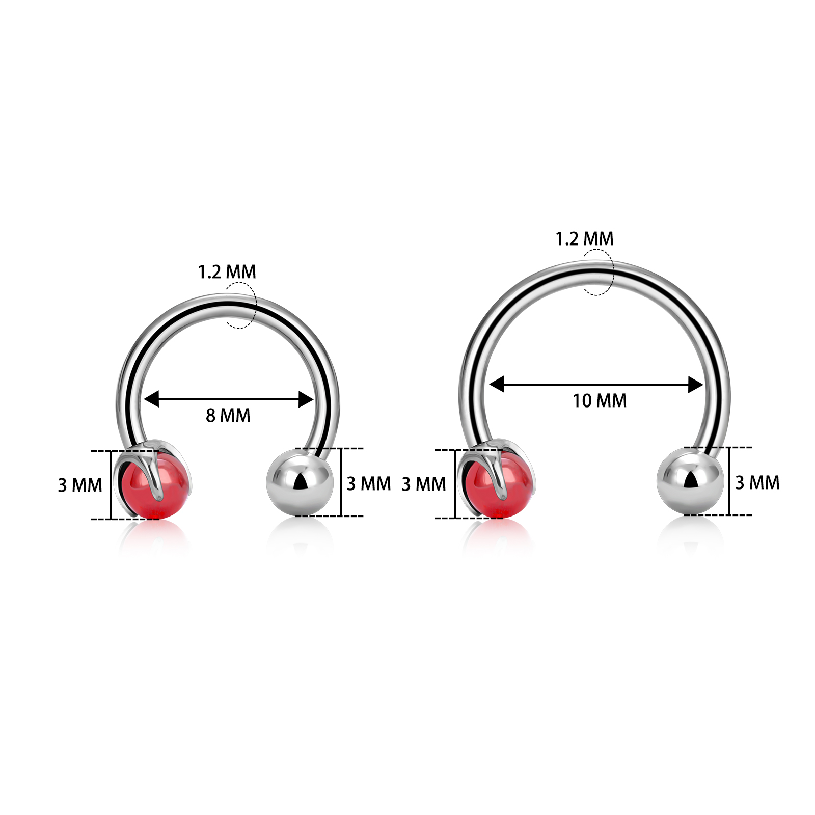 Anneau de nez en titane fileté - Body Jewelry Implant Grade Titanium avis et prix