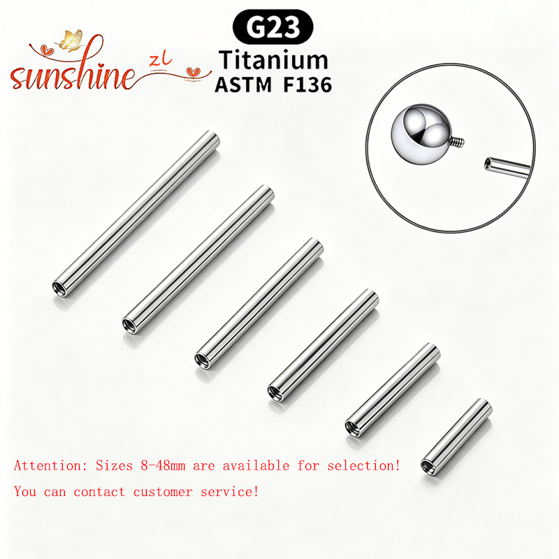Barres droites en titane de qu - Body Jewelry Implant Grade Titanium avis et prix