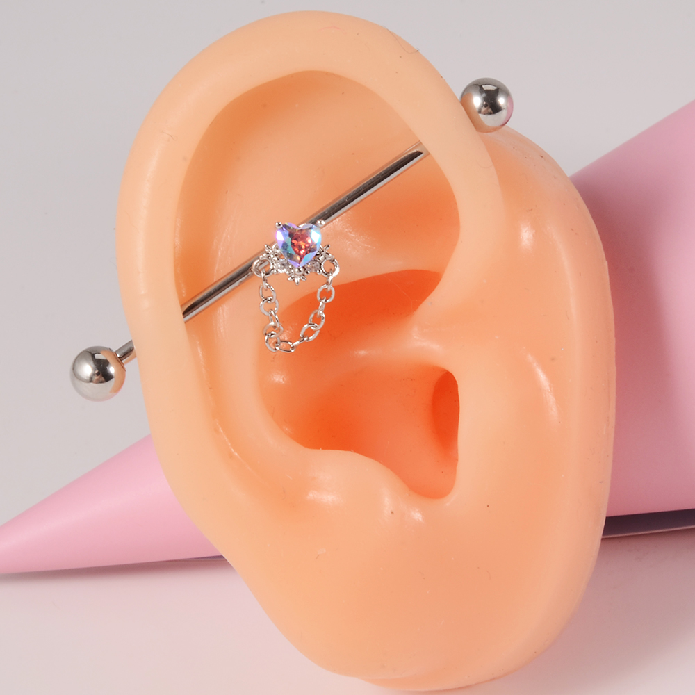 Boucles d'oreilles longues en  - Industrial Barbell Long avis et prix