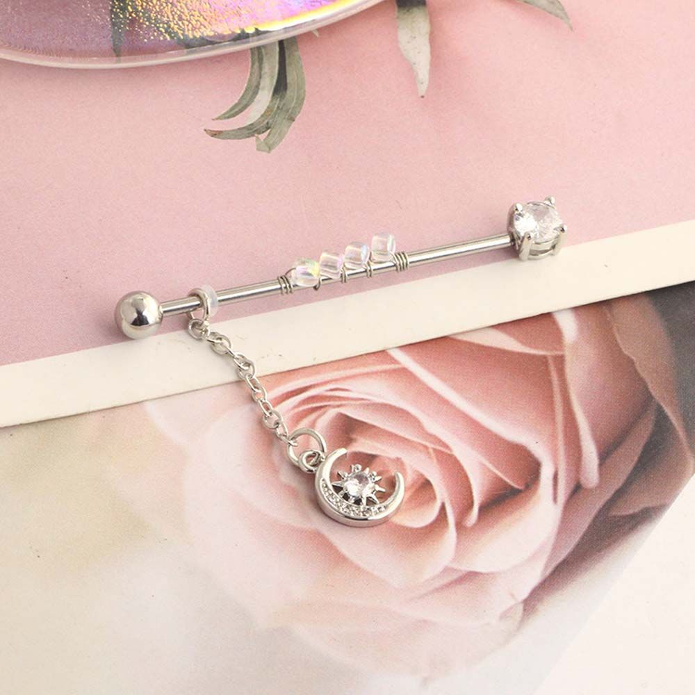 Piercing style punk avec pende - Industrial Barbell Long avis et prix