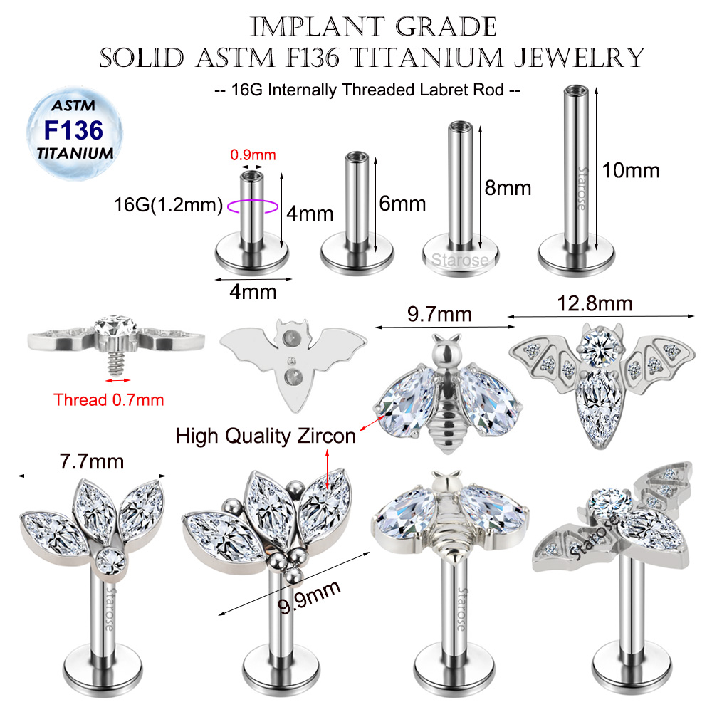 Boucles d'oreilles Cartilage e - Body Jewelry Implant Grade Titanium avis et prix