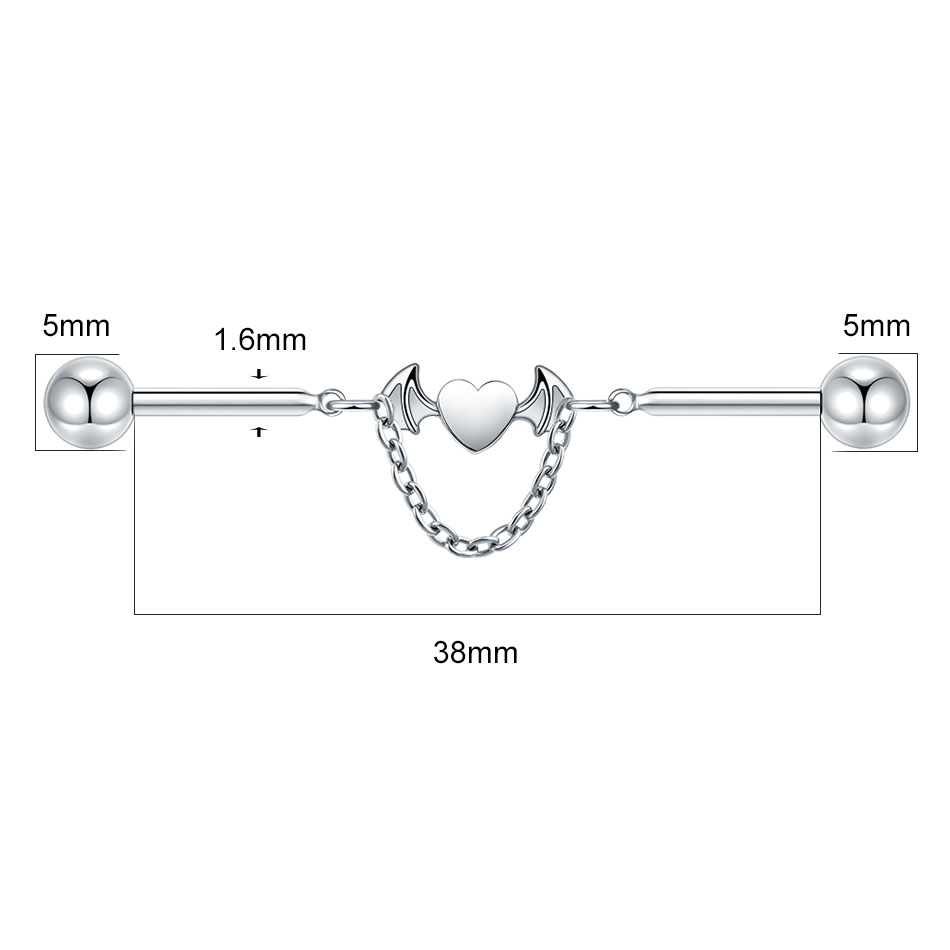 Piercing Helix industriel en t - Industrial Barbell Long avis et prix
