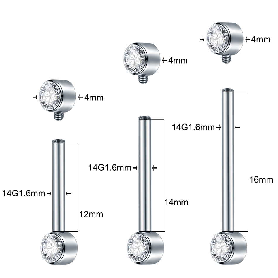 Piercing en titane de qualité  - Body Jewelry Implant Grade Titanium avis et prix